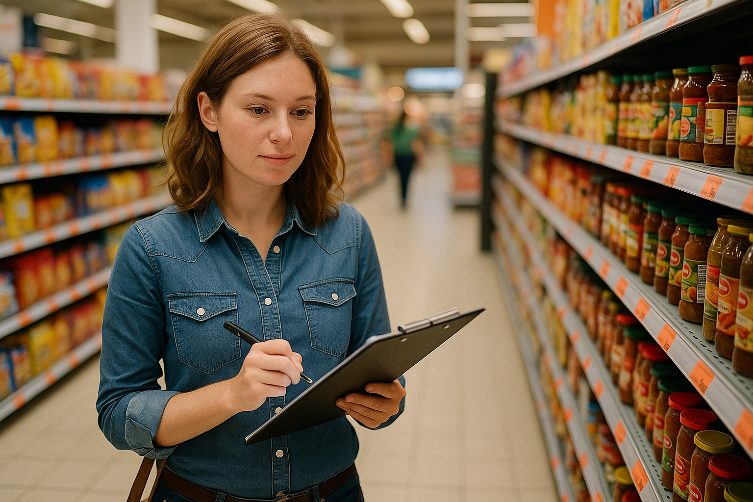 Retail shelf consulting dashboard showing price and promotion tracking